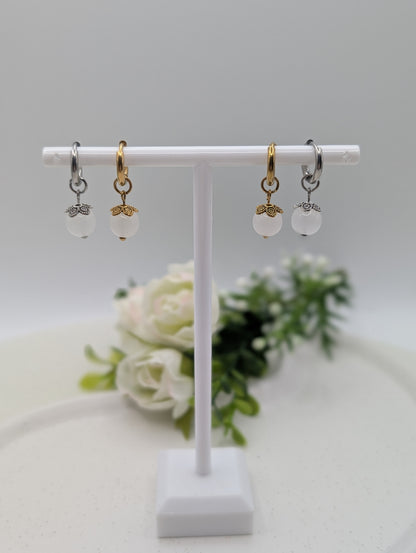 „Pure Grace“ – Naturstein-Creolen | 1129