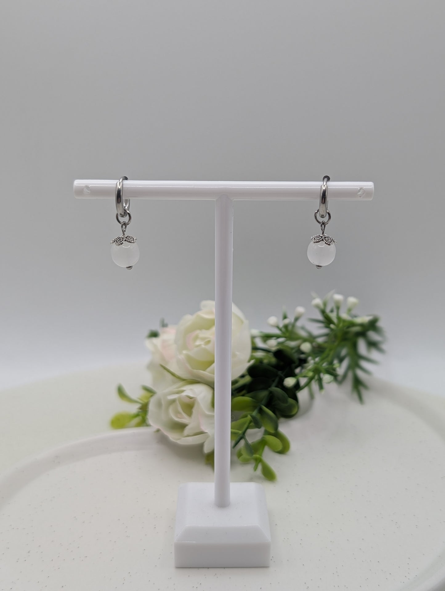 „Pure Grace“ – Naturstein-Creolen | 1129