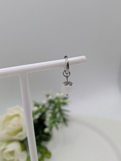 „Pure Grace“ – Naturstein-Creolen | 1129