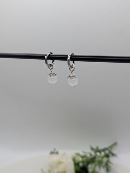 „Pure Grace“ – Naturstein-Creolen | 1129