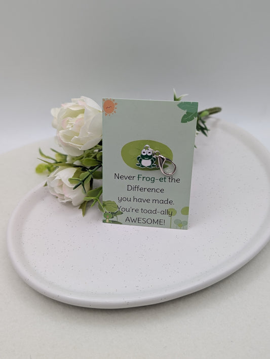 Mini Frosch Glücks-Charm – „Never Frog-et“ | 1145