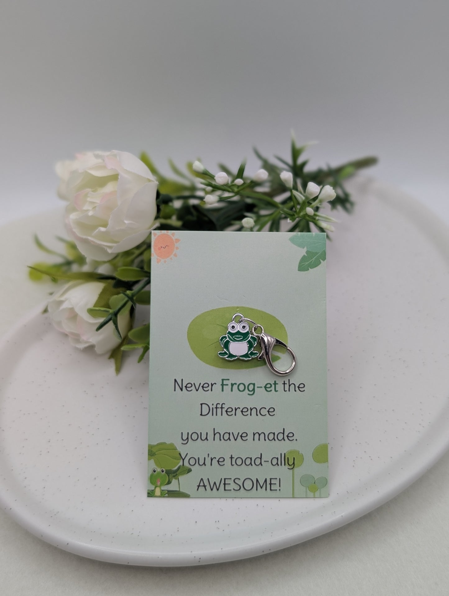 Mini Frosch Glücks-Charm – „Never Frog-et“ | 1145