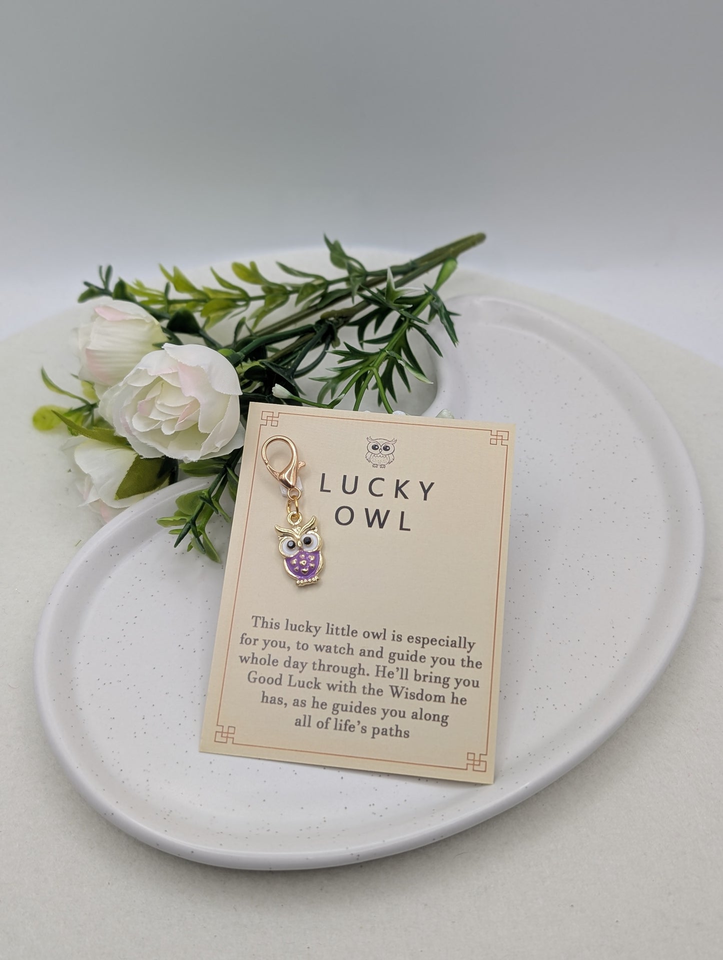 Kleiner Eulen-Anhänger als Glücksbringer | 1151