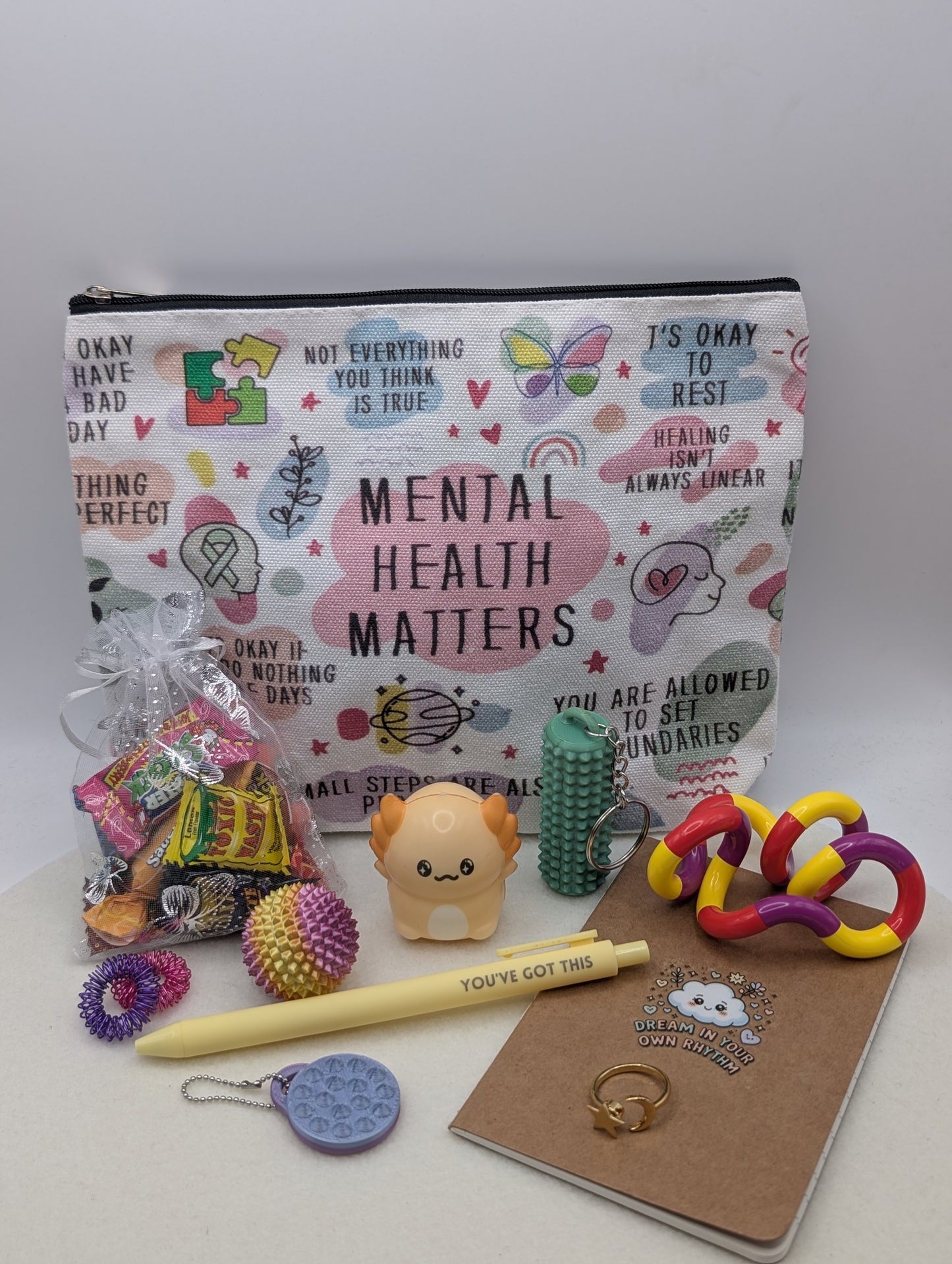 Skilltasche „Mental Health Matters“ mit Fidgets, Akupressur & Notizheft | 1135
