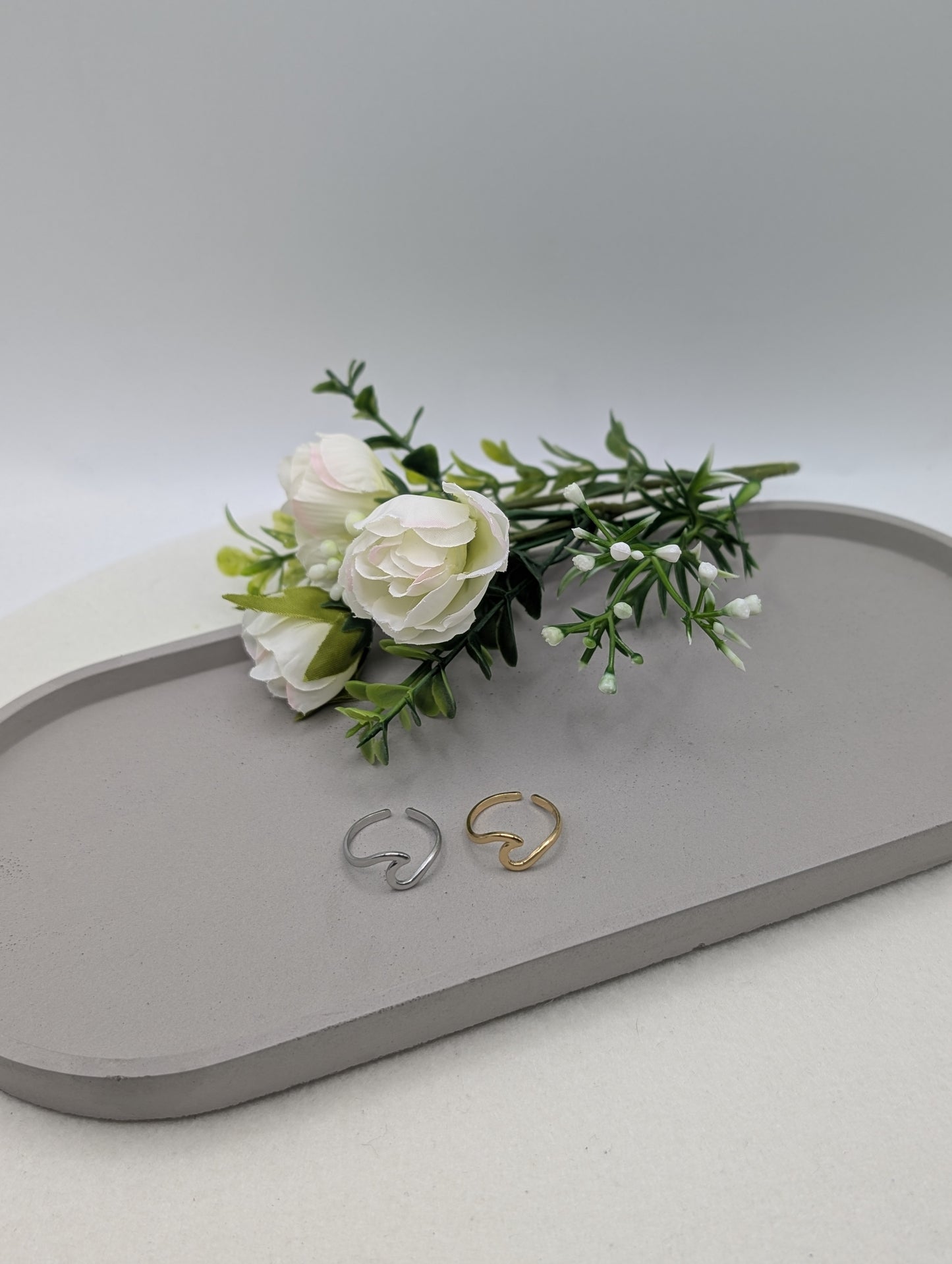 Wave Ring – Edelstahl 18K vergoldet (verstellbar) | 1167