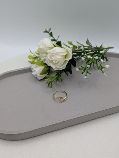 Wave Ring – Edelstahl 18K vergoldet (verstellbar) | 1167