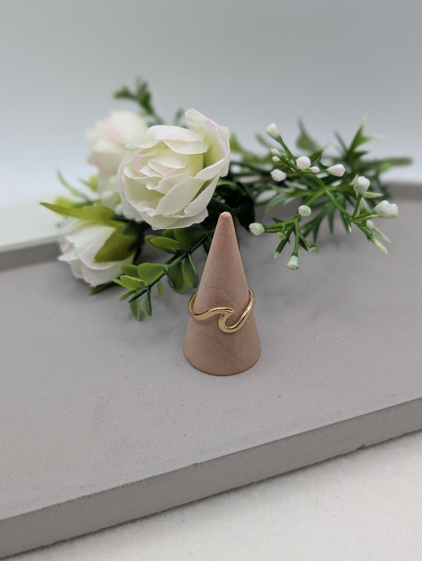 Wave Ring – Edelstahl 18K vergoldet (verstellbar) | 1167