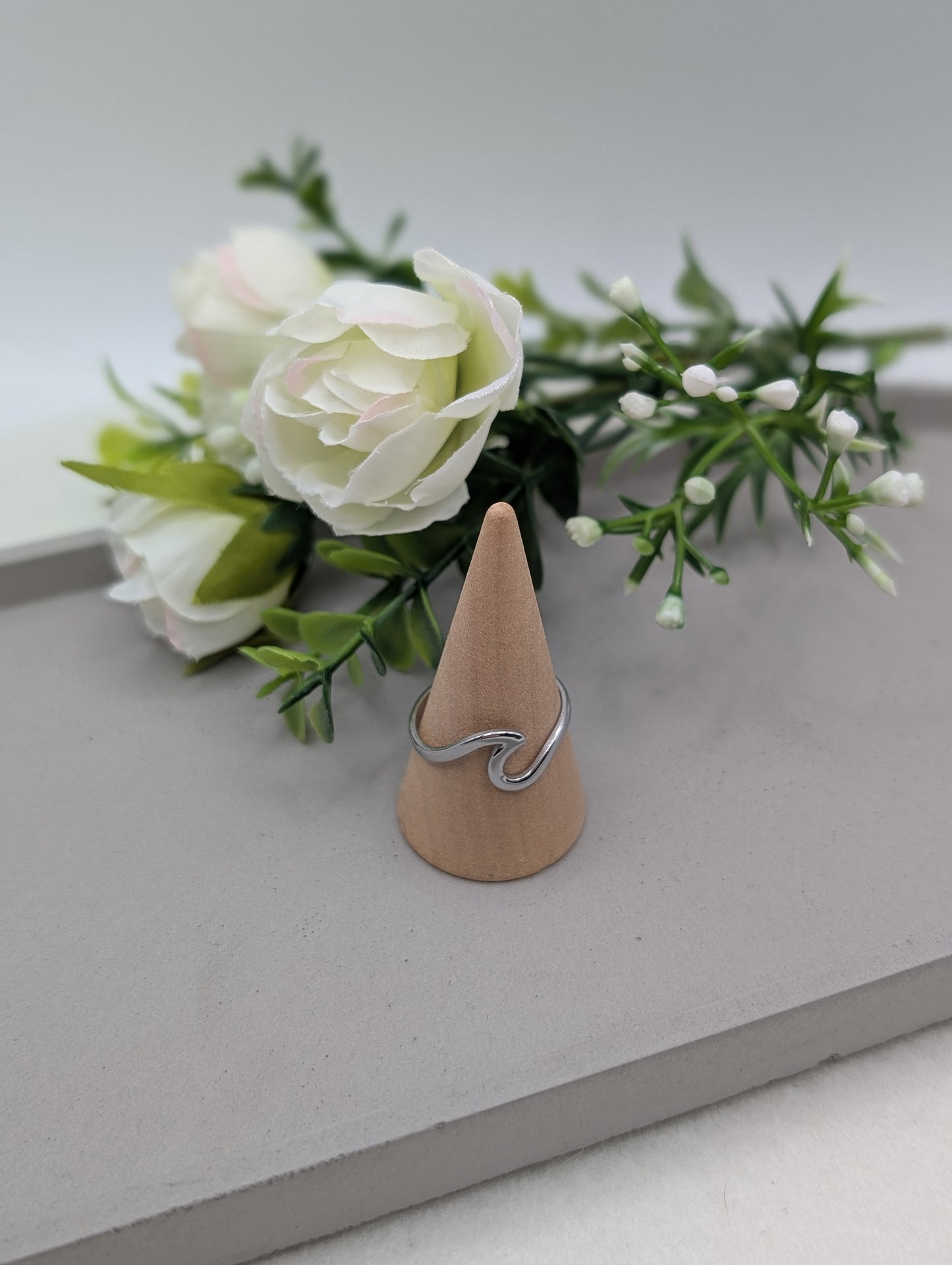 Wave Ring – Edelstahl 18K vergoldet (verstellbar) | 1167