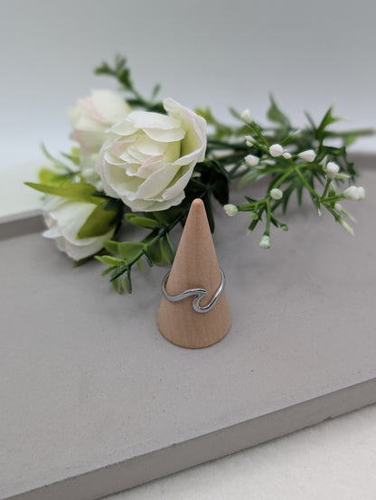 Wave Ring – Edelstahl 18K vergoldet (verstellbar) | 1167