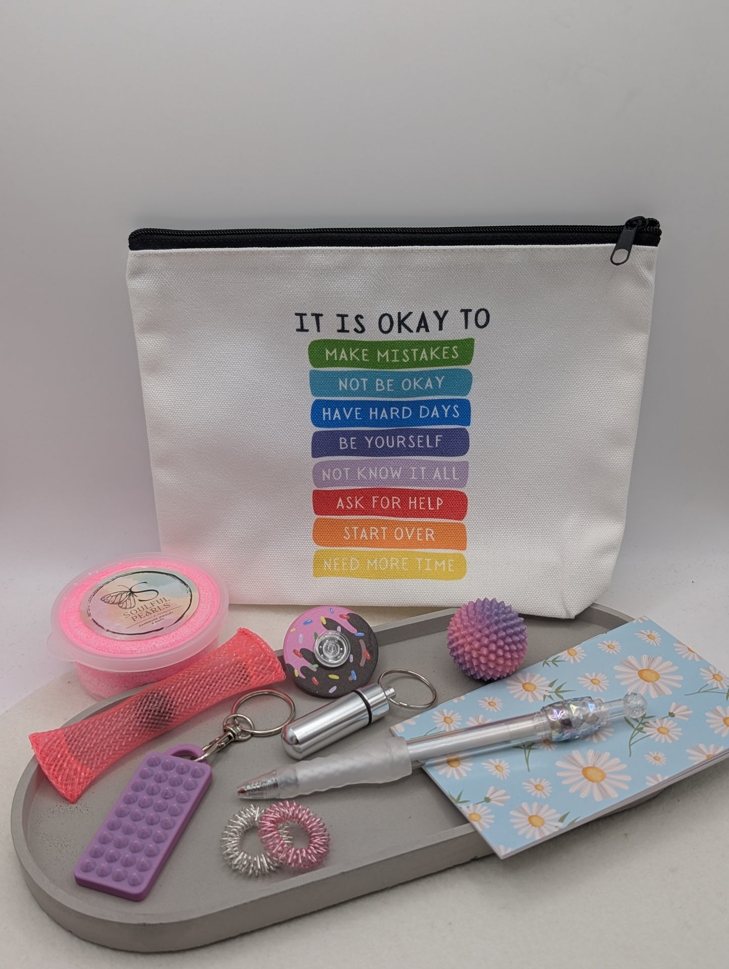 Skilltasche mit Fidgets & Affirmationen – Achtsamkeit & Entspannung | 1168