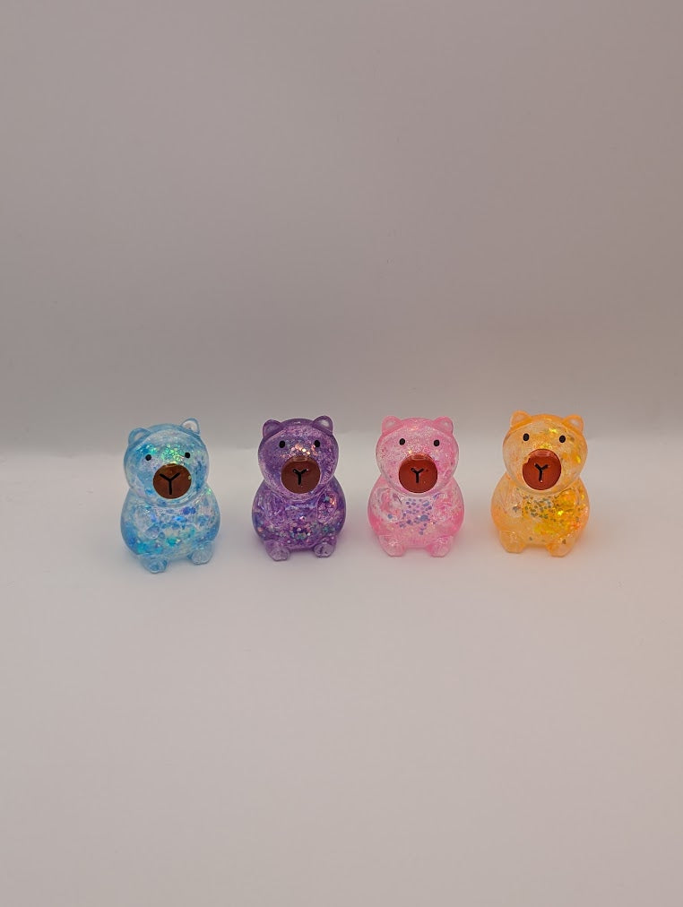 Glitzer Capybara Squishy – Dein funkelnder Skill für zwischendurch in verschiedenen Farben | 1172