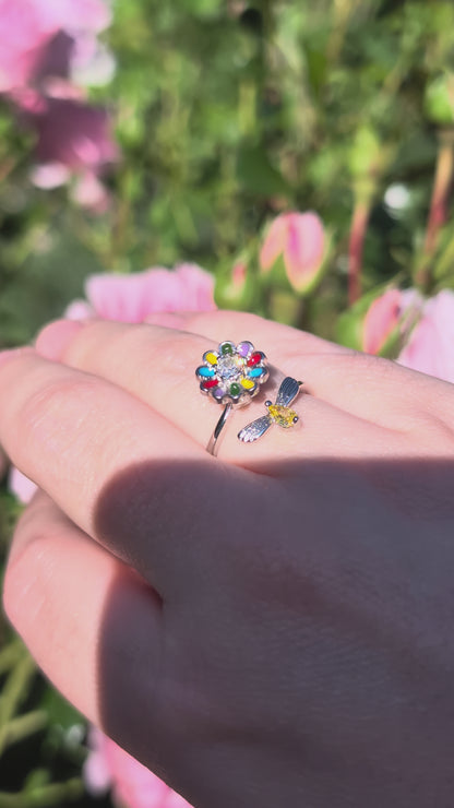 Fidget Spinner Ring "Blümchen" | 1022